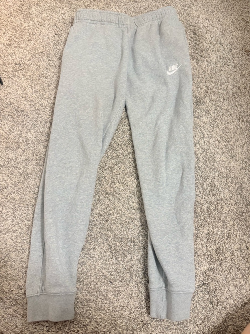 Nike Light Gray Kids Fleece Joggers